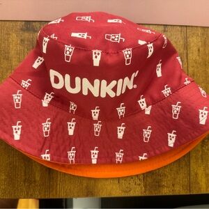 NWOT Dunkin Donuts Bucket Hat, reversible